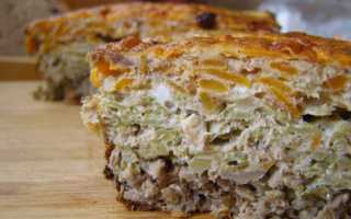 Рыбная запеканка с овощами