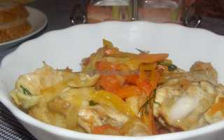 Куриные крылышки с овощами