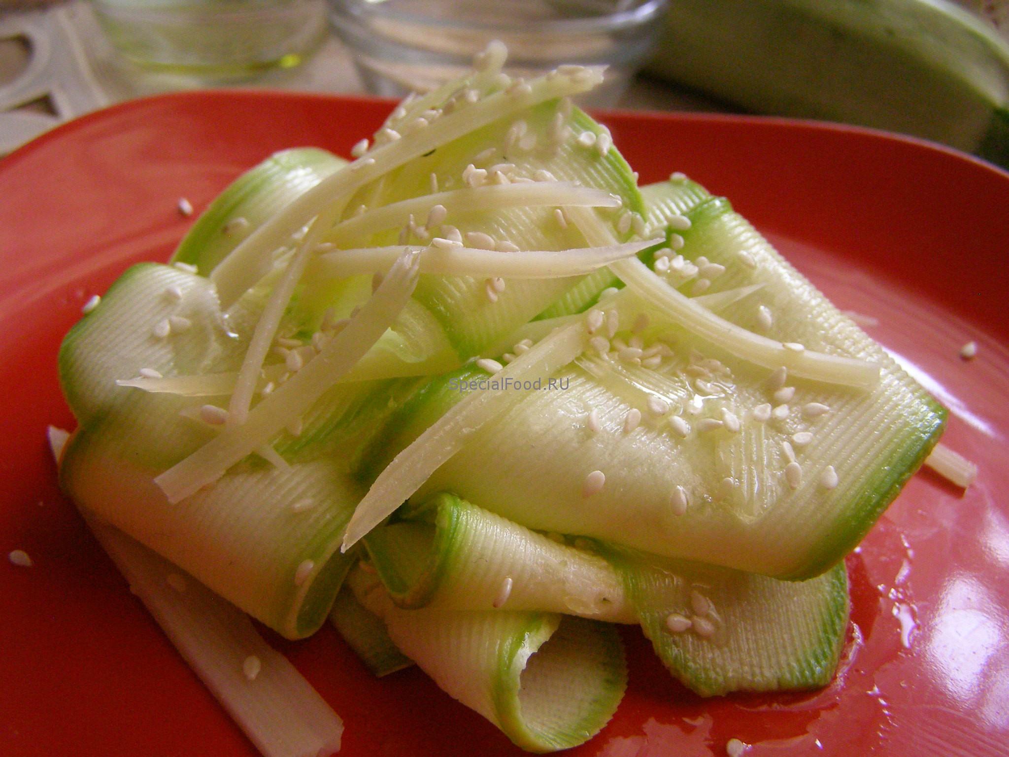Кабачки горкой