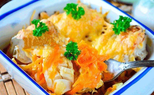 Хек запеченный